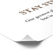 Motivatie kunstwerk in Bald Eagle Foto Afdruk (Hoek)