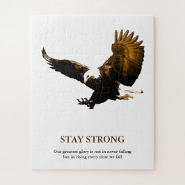 Motivatie kunstwerk in Bald Eagle Legpuzzel