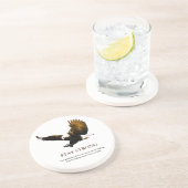 Motivatie kunstwerk in Bald Eagle Zandsteen Onderzetter (Zijkant)