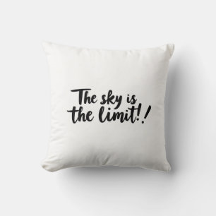 Motivatie kussen, inspirerend quote, typograp kussen