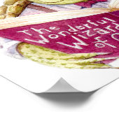 Motivatie L. Frank Baum Quote Waterverf Turtle Poster (Hoek)