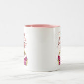 Motivatie L. Frank Baum Quote Waterverf Turtle Tweekleurige Koffiemok (Center)