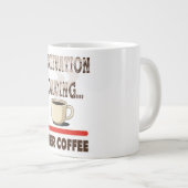 Motivatie laden... na de koffie grote koffiekop (Voorkant rechts)