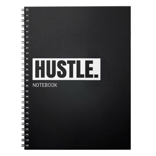 Motivatie laptop: Hustle Notitieboek (Voorkant)