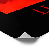 Motivatie Leadership Black Red Eagle Poster (Hoek)