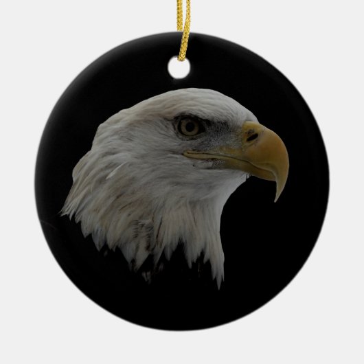 Motivatie leider van de Amerikaanse Eagle Keramisch Ornament (Voorkant)