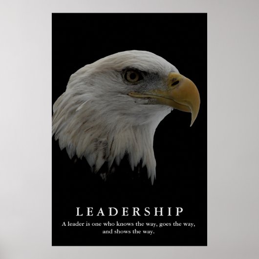 Motivatie leider van de Amerikaanse Eagle Poster (Voorkant)