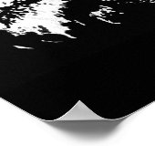 Motivatie leiderschap Citaat Lion Black White Poster (Hoek)