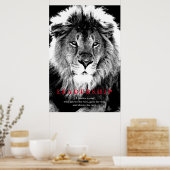 Motivatie leiderschap Citaat Lion Pride Poster (Keuken)
