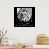 Motivatie leiderschap Citaat Lion Pride Poster (Keuken)