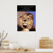 Motivatie leiderschap Citaat Lion Pride Poster (Keuken)