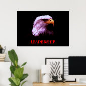 Motivatie leiderschap Eagle Eyes Poster (Thuiskantoor)