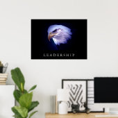 Motivatie leiderschap Eagle Eyes Poster (Thuiskantoor)