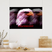 Motivatie leiderschap Eagle Poster (Keuken)