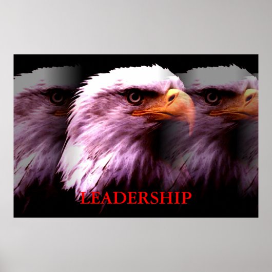 Motivatie leiderschap Eagle Poster (Voorkant)
