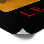 Motivatie leiderschap Landing Eagle Poster (Hoek)