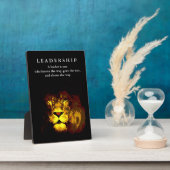Motivatie Leiderschap Leeuw Fotoplaat (Zijkant)