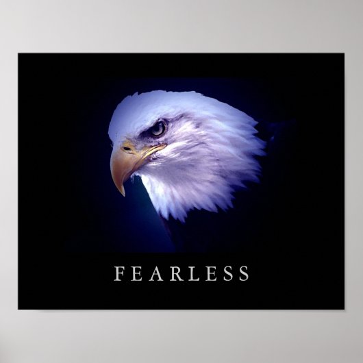 Motivatie leiderschap Onverschrokken Eagle Eyes Po Poster (Voorkant)