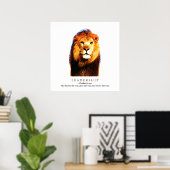 Motivatie Leiderschap Quote Lion Pride Poster (Thuiskantoor)