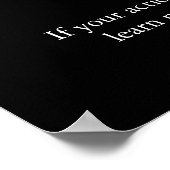 Motivatie Leiderschap Wolf Blue Night Fullmoon Poster (Hoek)