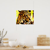 Motivatie leopard Eyes Poster afdrukken (Keuken)