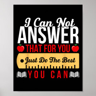 Motivatie leraar-staat testen doe het gewoon poster