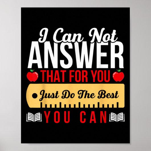 Motivatie leraar-staat testen doe het gewoon poster (Voorkant)