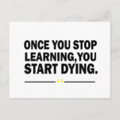 Motivatie lerarenquote feestdagenkaart (Voorkant)