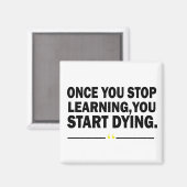 Motivatie lerarenquote magneet (Voorkant / Achterkant)