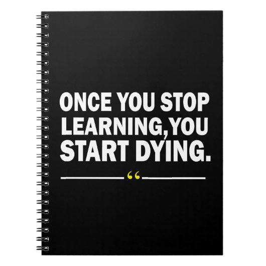 Motivatie lerarenquote notitieboek (Voorkant)