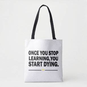 Motivatie lerarenquote tote bag