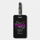 Motivatie LEVEN VANDAAG GOED Christelijk Bagagelabel (Achterkant verticaal)