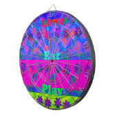 Motivatie levendige "Eet Liefde & Spelen" Art Prin Dartbord (Voorkant Rechts)