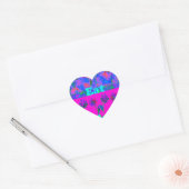 Motivatie levendige "Eet Liefde & Spelen" Art Prin Hart Sticker (Envelop)