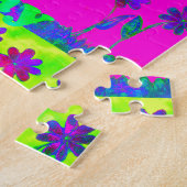 Motivatie levendige "Eet Liefde & Spelen" Art Prin Legpuzzel (Zijkant)