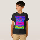 Motivatie levendige "Eet Liefde & Spelen" Art Prin T-shirt (Voorkant volledig)
