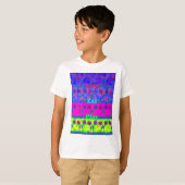Motivatie levendige "Eet Liefde & Spelen" Art Prin T-shirt (Voorkant volledig)