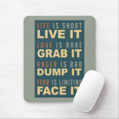 Motivatie Levensadvies mousepad Muismat (Met muis)