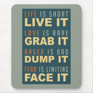 Motivatie Levensadvies mousepad Muismat