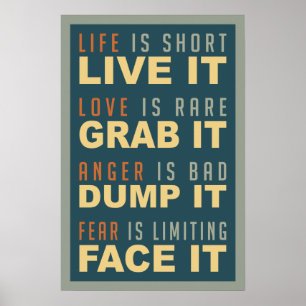 Motivatie levensadvies poster
