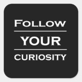 Motivatie levensbeschrijvingen vierkante sticker (Voorkant)