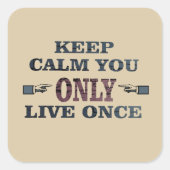 Motivatie levensbeschrijvingen vierkante sticker (Voorkant)