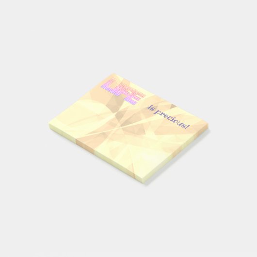 Motivatie levensoverzicht post-it® notes (Schuin)