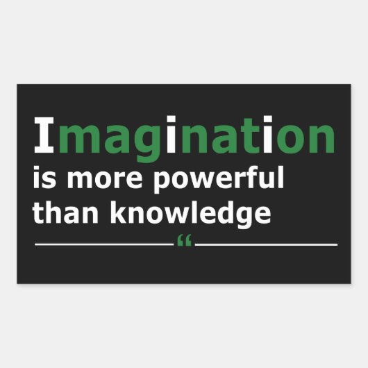 Motivatie levensquote rechthoekige sticker (Voorkant)