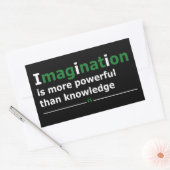 Motivatie levensquote rechthoekige sticker (Envelop)