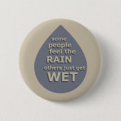 Motivatie levensquote ronde button 5,7 cm (Voorkant)