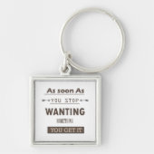 Motivatie levensquote sleutelhanger (Voorkant)