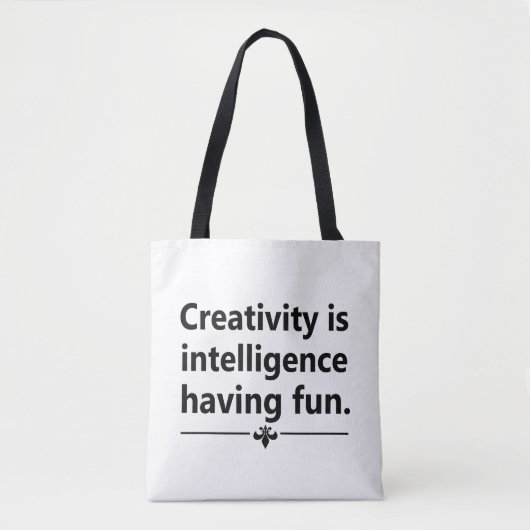 Motivatie levensquote tote bag (Voorkant)