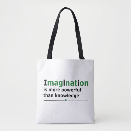 Motivatie levensquote tote bag (Voorkant)