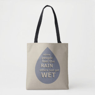 Motivatie levensquote tote bag